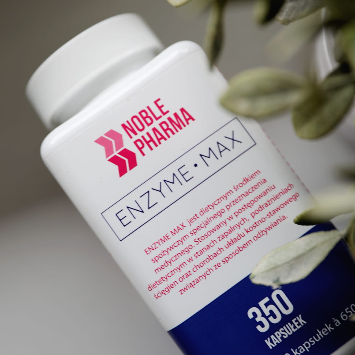 Noblepharma - Enzyme max, 350 kapsułek - obrazek 2