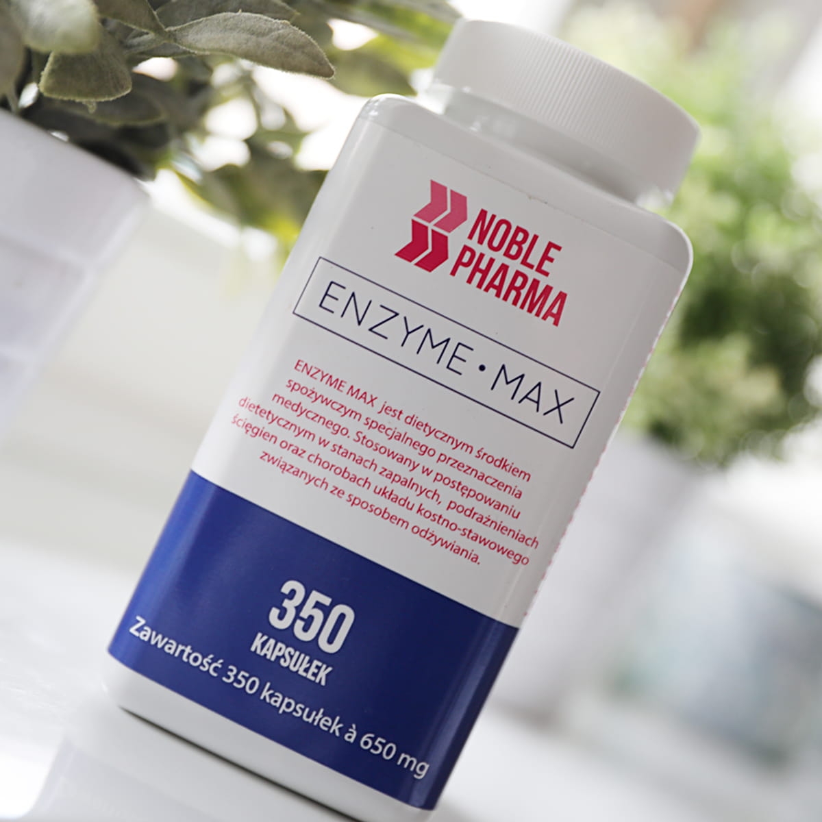 Noblepharma - Enzyme max, 350 kapsułek - obrazek 3