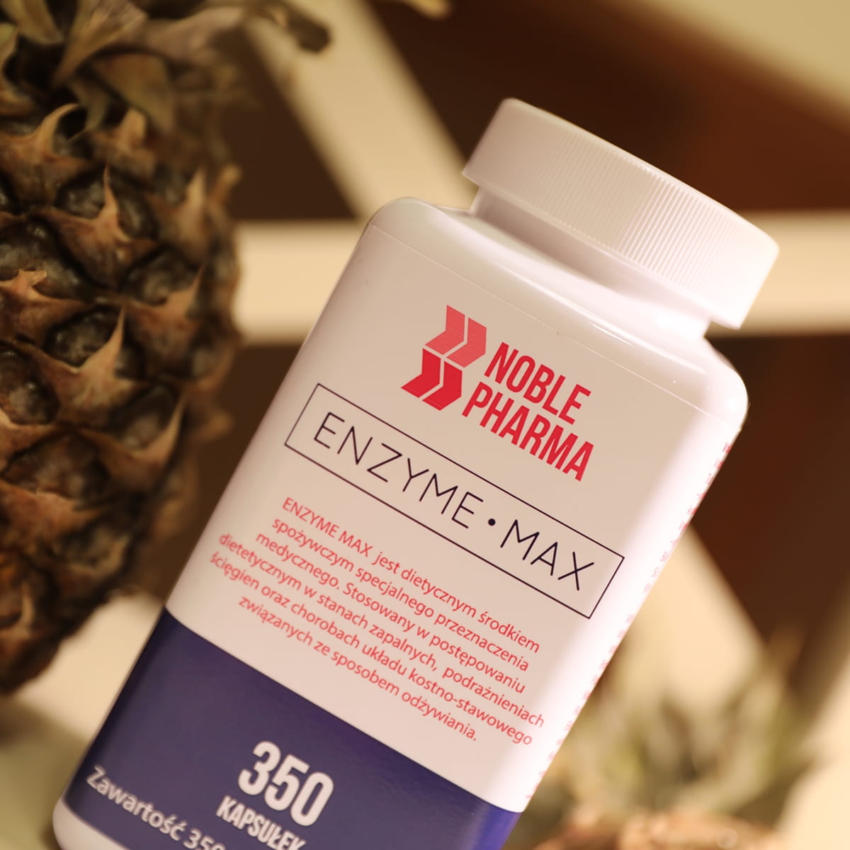 Noblepharma - Enzyme max, 350 kapsułek - obrazek 4
