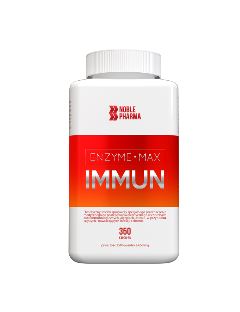 Noblepharma - Enzyme max -  Immun, 350 kapsułek