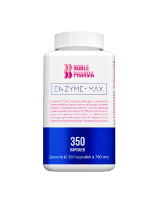 Noblepharma - Enzyme max, 350 kapsułek