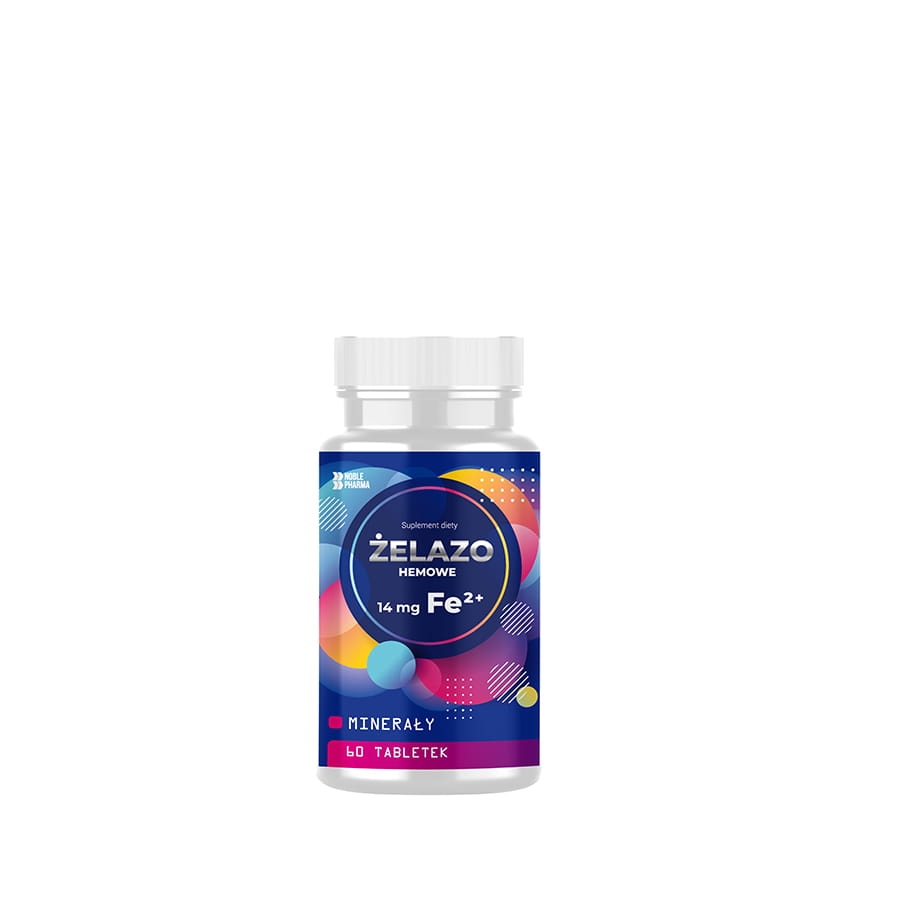 Noblepharma - Żelazo, 60 tabletek