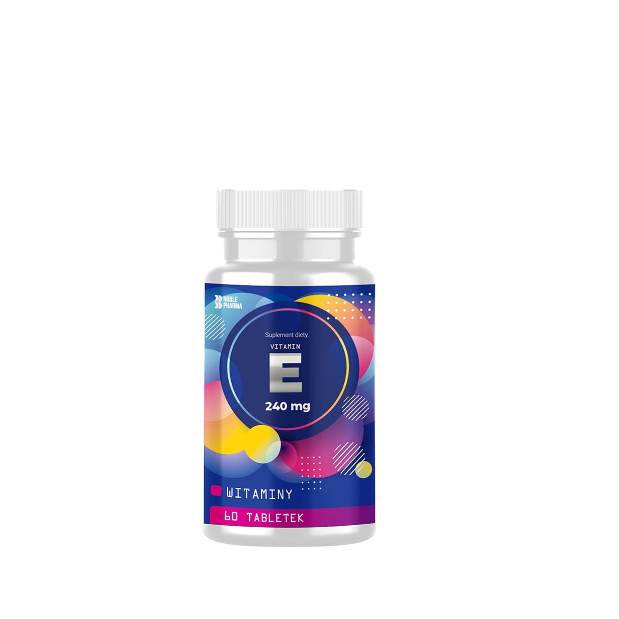 Noblepharma - Witamina E, 60 tabletek