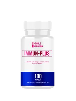 Noblepharma  Immun•Plus – kompleks witamin i minerałów. 100 kapsułek